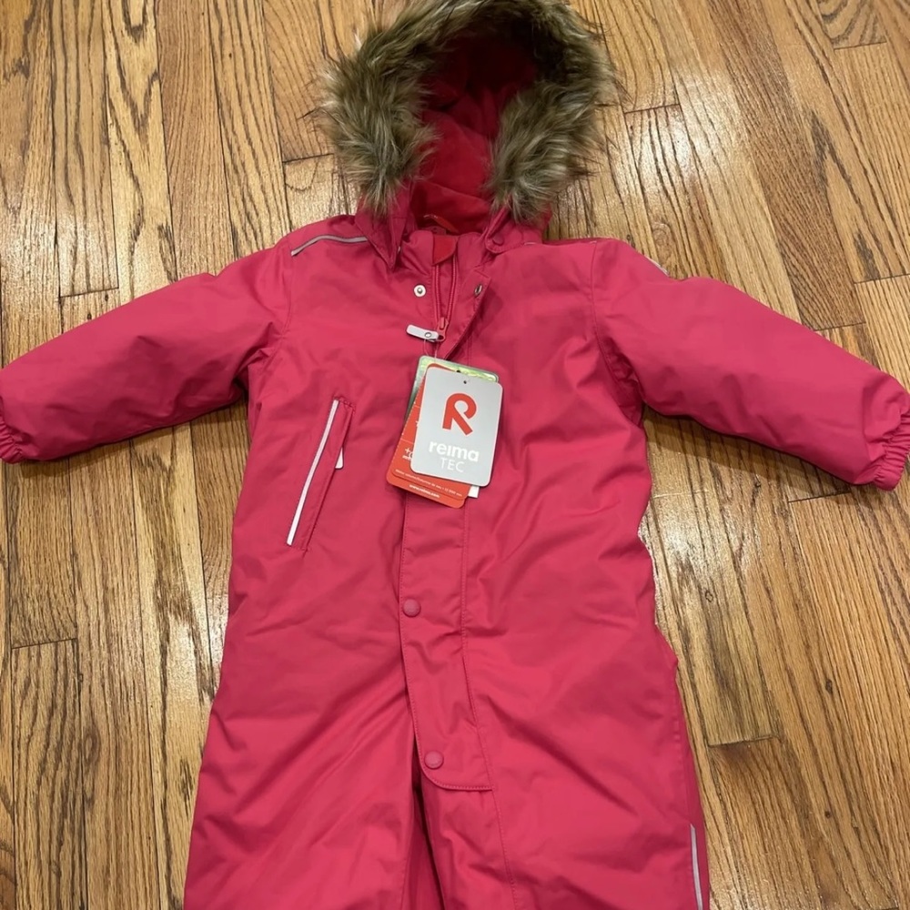 NWT Reima Toddler Snowsuit; Size 3T (European 98) Gotland Pink Waterproof
